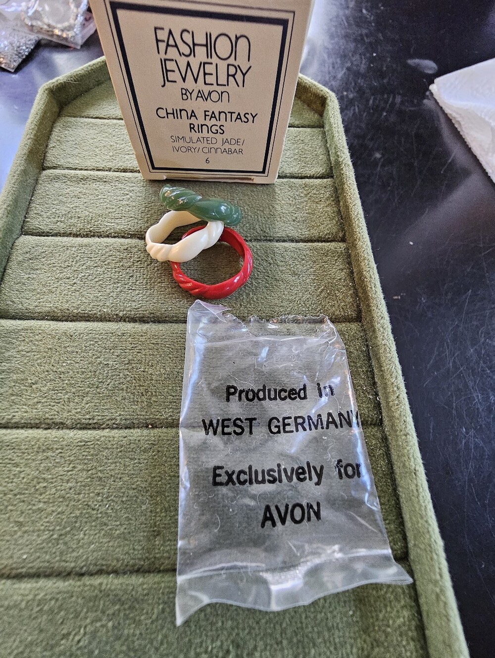 Vintage Avon Ring Set